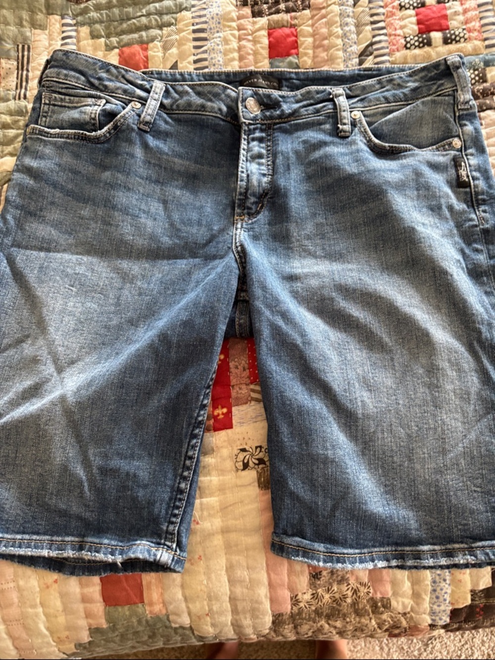 Silver Jeans Light Blue Denim Bermuda Shorts